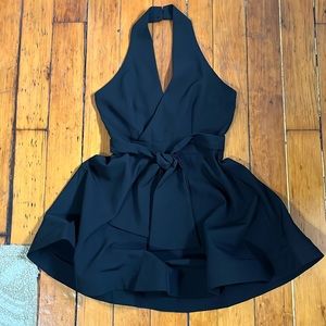 Luxxel black tutu halter dress size medium